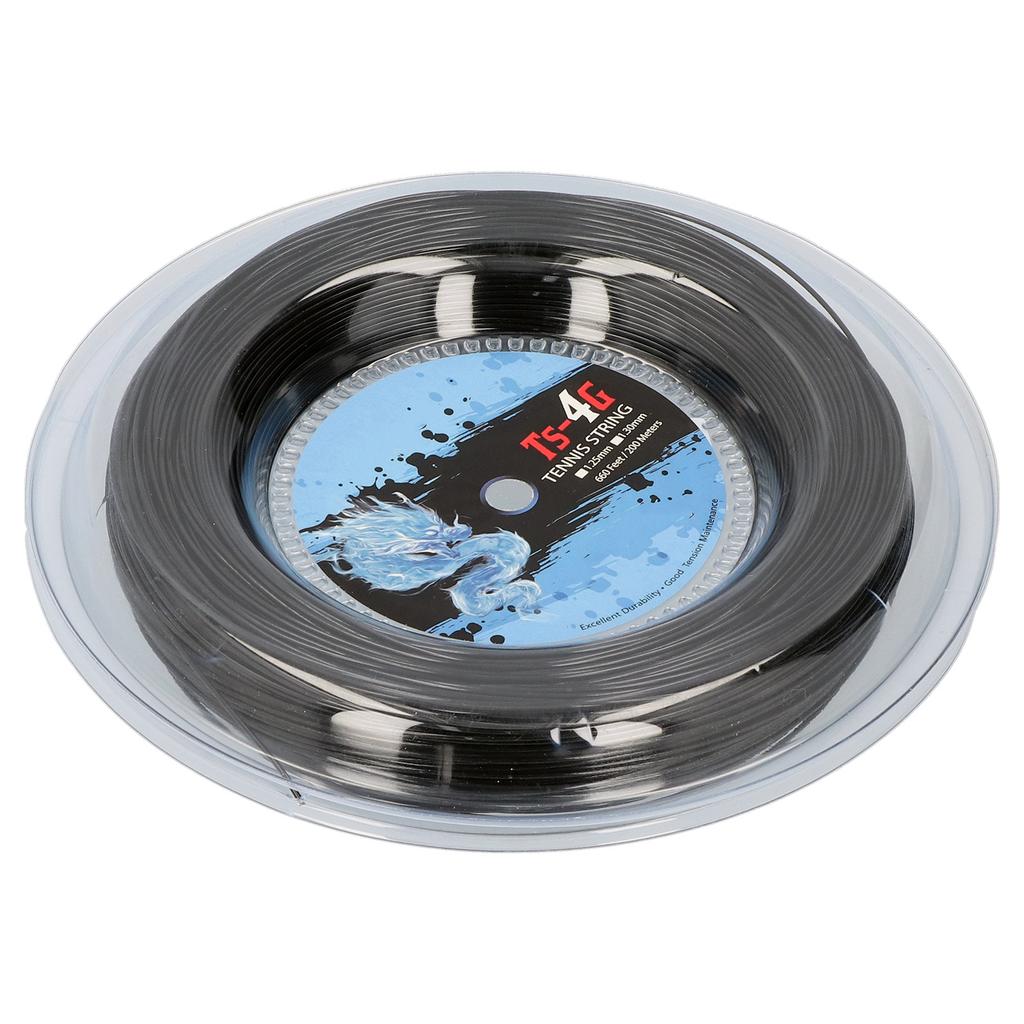 Snur de rachetă de tenis din poliester durabil de 200 m Snur rotund pentru rachetă rezistentă la lovituri(1,30 mm )