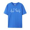 Heartbeat Cat Lover Cat Lover Heartbeat Funny Cute Cat Leisure T Shirts Fashion Unisex T Shirt Printed On Sweatshirts
