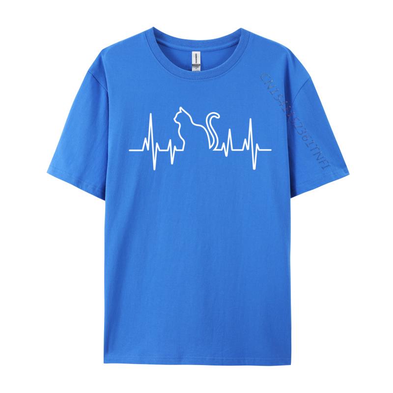 Heartbeat Cat Lover Cat Lover Heartbeat Funny Cute Cat Leisure T Shirts Fashion Unisex T Shirt Printed On Sweatshirts