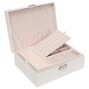 Double-Layer Lockable Jewelry and Ornaments Storage Box with Large Capacity