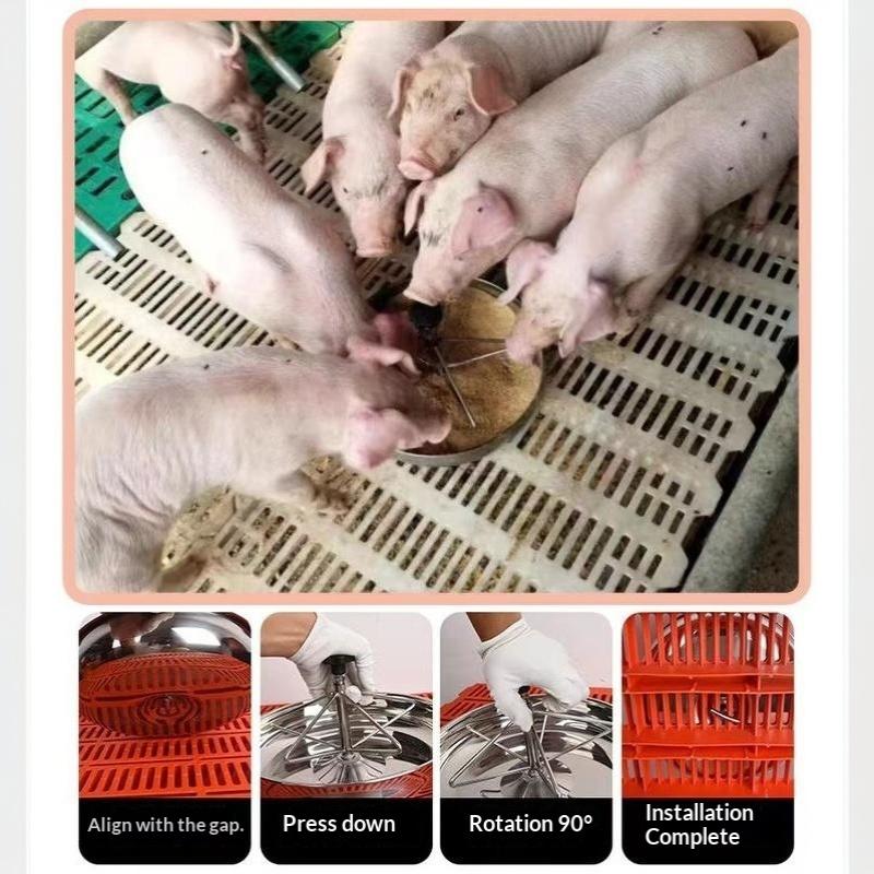 Stainless Steel Piglet Feeding Trough Anti-Spill Sow Milk Pig Feeder Bowl for Livestock Farm Fodder Supply