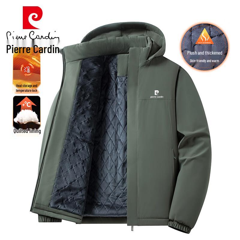 Pierre Cardin Men's Winter Hooded Padded Jacket