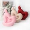 Silicone Candle Mould Heart Shaped Molds Cake Fondant Chocolate Mold Epoxy Casting Resin Moulds Food Grade Silicone