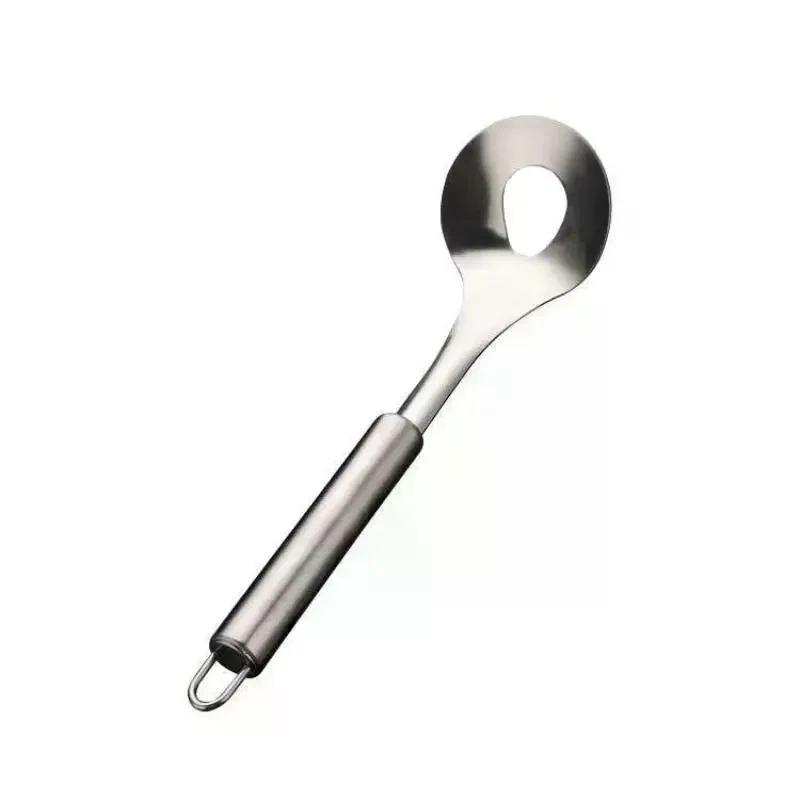 1 Pcs Maker Spoon Meat Baller With Elliptical Leakage Hole Stainless Steel Meat Ball Mold Kitchen Gadget Meat Tools