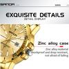 SANDA New Luxury Men's Quartz Watch With Large Dial Night Light Waterproof Calendar Business Men's Quartz Watch