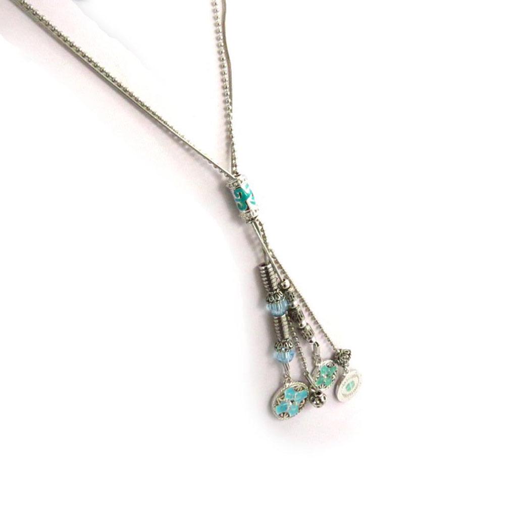 Les Trésors De Lily [J6965] - Turquoise 'Kilimanjaro' Necklace