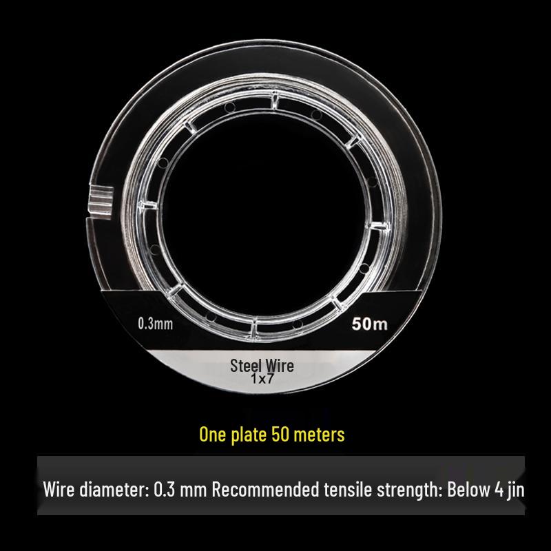Ultra-Fine Rubber-Coated Steel Fishing Line, Anti-Bite 304 Stainless Steel, for Sea Fishing and Beading, First Gold Small