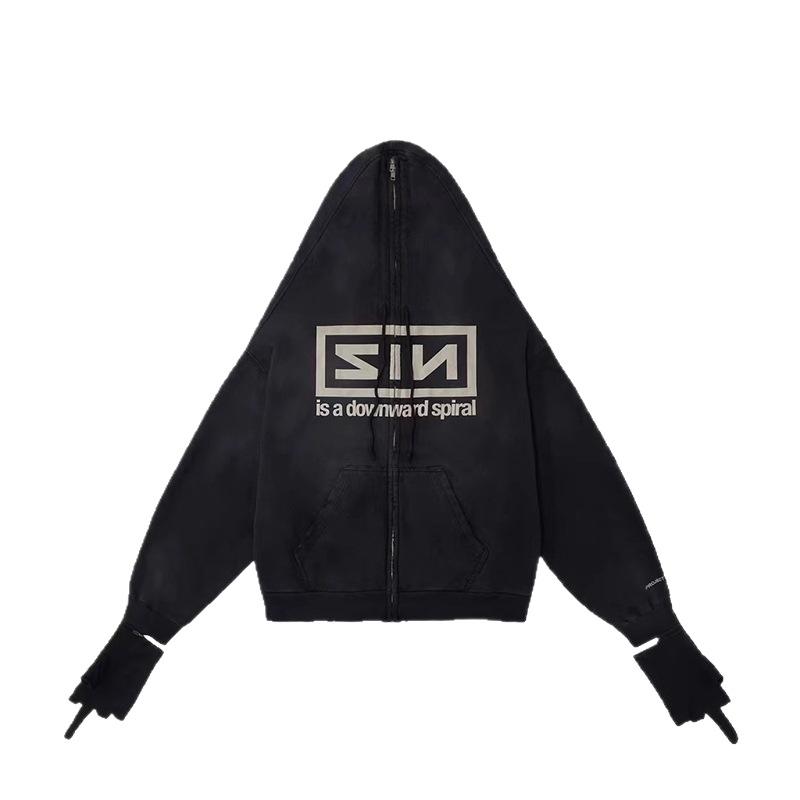 Mănuși Americane Două-în-Unu Grailz cu Fermoar Cardigan Hanorac Jachetă Bărbați