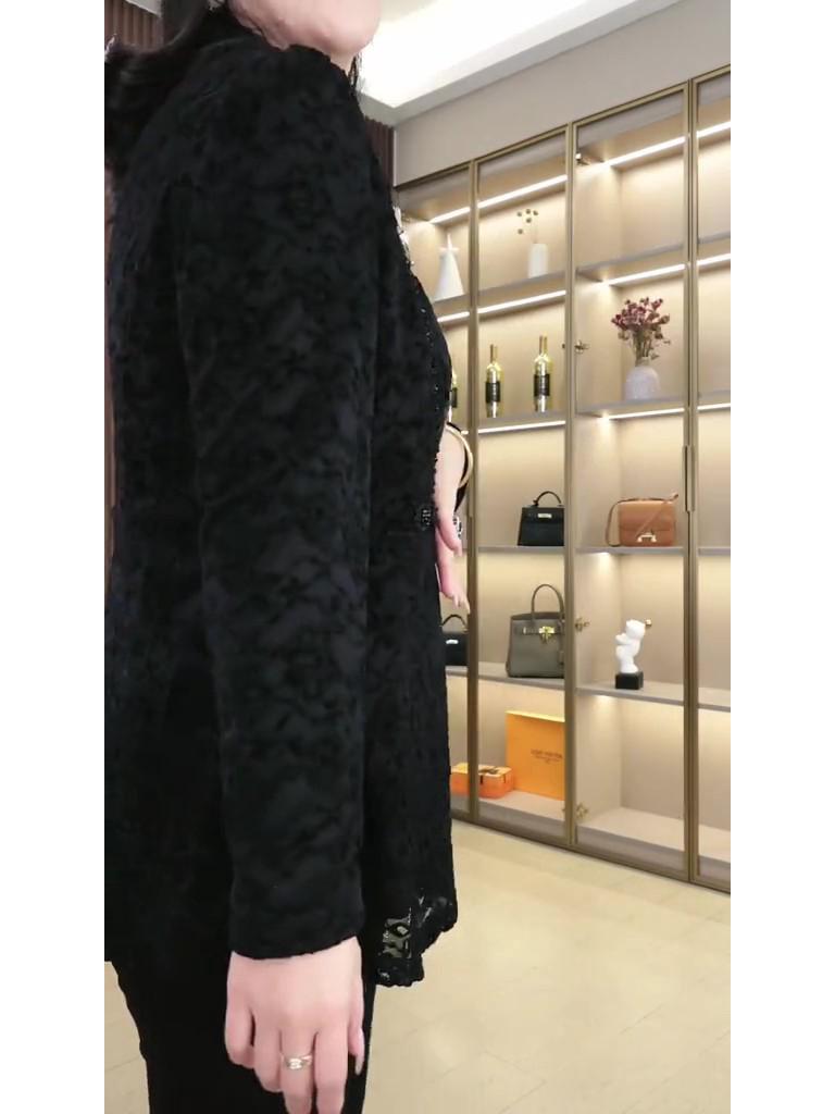 Blusa de Encaje con Mariposas de Talla Grande para Mujer Primavera/Verano 2025