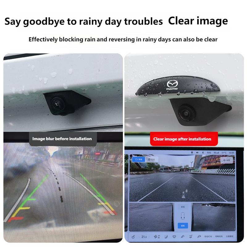 Car Rearview Camera Rain Cover Silicone Weatherproof Protector For Mazda CX5 6 3 CX7 323 Axela Atenza Demio CX30 MX Accessories FF27