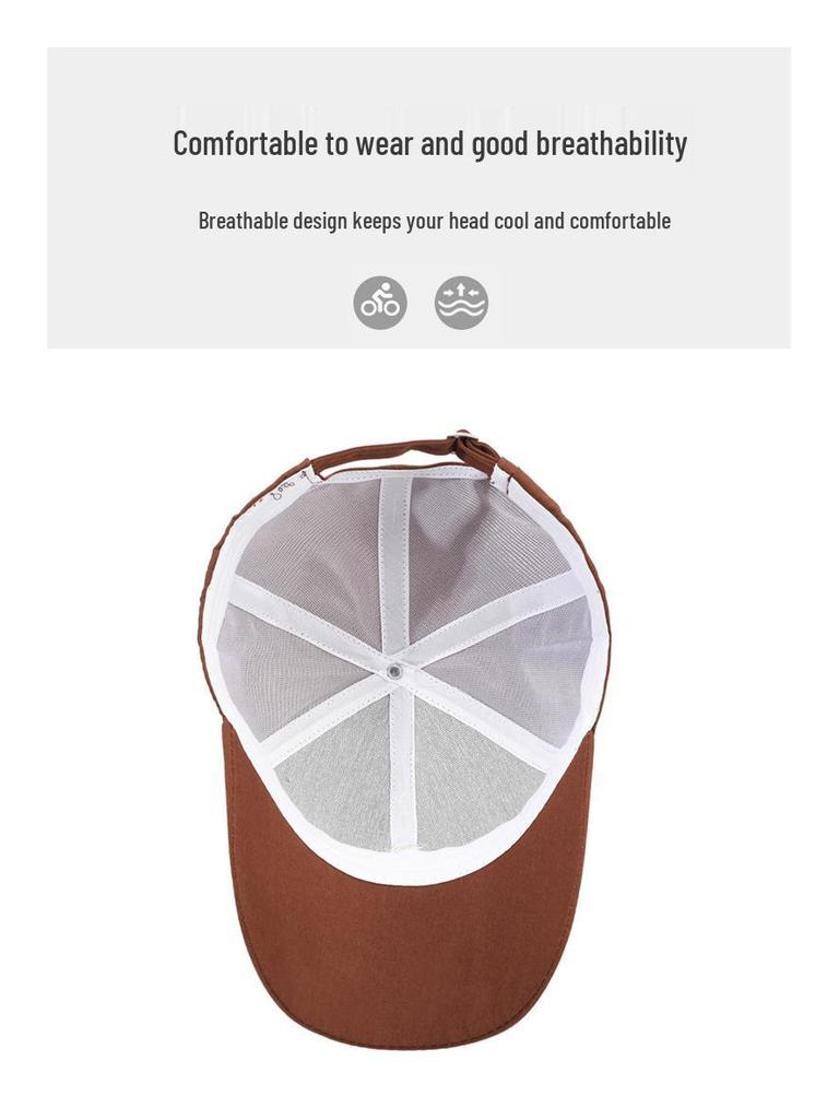 Korean Style Letter Embroidery Baseball Cap - Autumn/Winter Versatile Large Head Fit