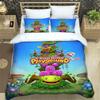 M-My Singing Monsters bedruckte Bettwäsche-Sets exquisites Bettwaren-Set Bettbezug Steppbett-Set Bettwäsche-Set Luxus-Geburtstagsgeschenk