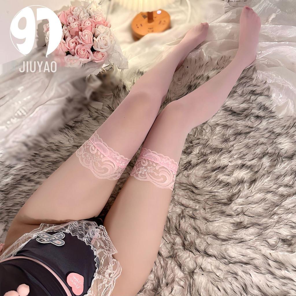 Japanese Lolita Lace Over-the-Knee Socks: Thin, Transparent, Sexy JK Style for Women