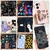 For Xiaomi Redmi 13C Case Xiaomi Mi 13T Pro Back Cover Soft Matte Liquid Silicone Flower Cartoon Printing Capa For Mi13T Pro Bag