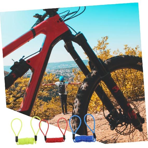 3 Stück Erinnerungskabel Alarmschloss für Motorrad Diebstahlschutz Feder Erinnerungskabel Bremsscheibenschloss Motorrad Kabelschloss Selbstaufrollendes Kabel Sicherheitsdraht Bremsscheibenschloss