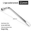 Retractable Car Tire Repair Kit with 17, 19, 21, 23 mm Wrench and Socket Tools