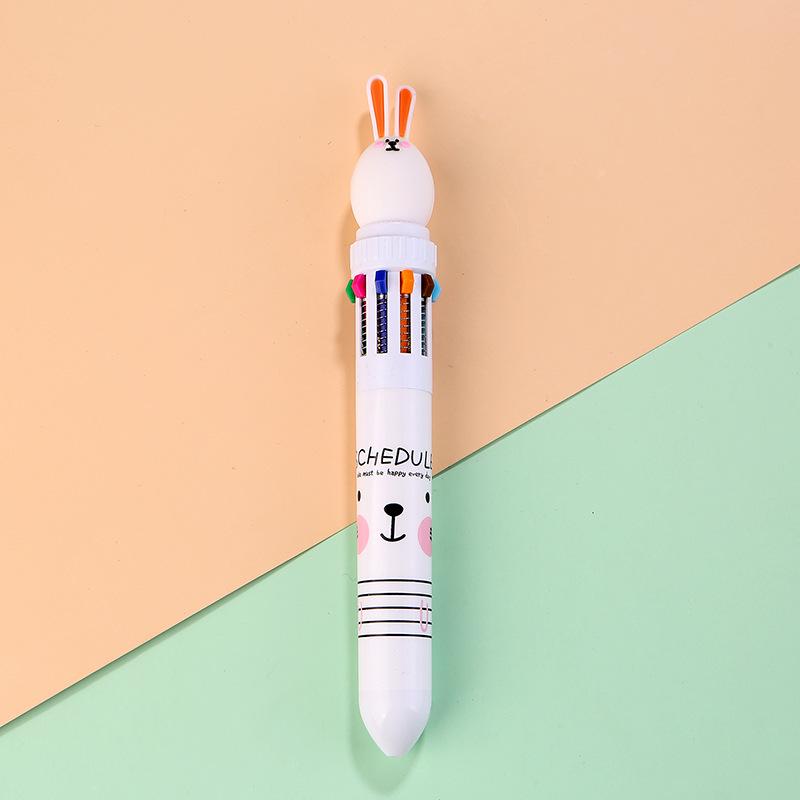 Creative Cartoon Multi-Color Ballpoint Pen for Students and Journals