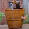 Retro Hydroponic Ceramic Flower Pot with Water Circulation, Courtyard Fish Tank, and Decorative Flowing Water Ornaments.