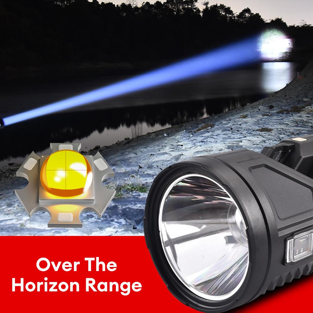 Solar XHP70 LED Flashlight Rechargeable Searchlight Outdoor Work Light Camping Lamp Night Fishing Light Emergency Lamp