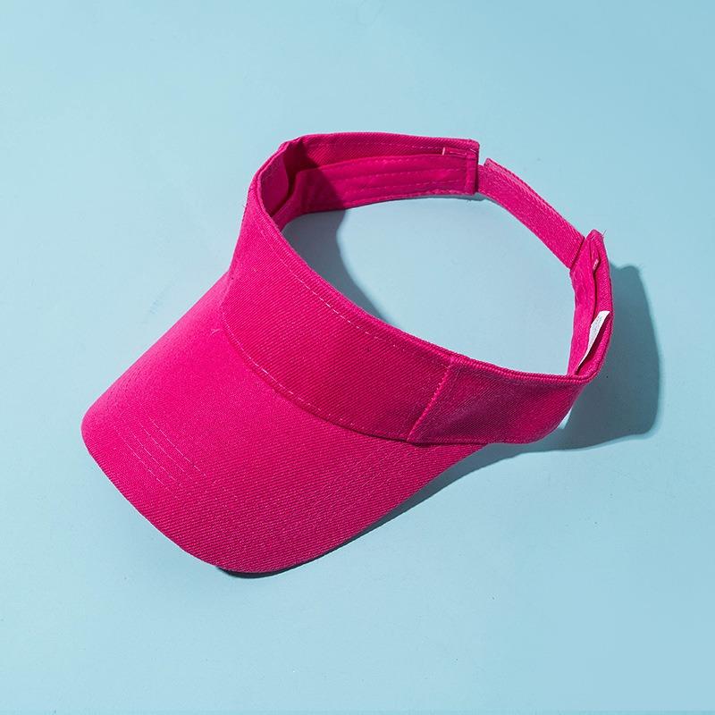 Hat Female Tide Summer Sun Protection Sun Shade Duck Tongue Baseball Cap Men's Solid Color Empty Top Hat