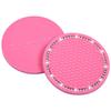 Wisdompro Car Non-Slip Coaster Bling Car Drink Holder Cup Mat Vinyl Anti-Slip Vibration Proof Round 70mm Diameter 4pcs Pink