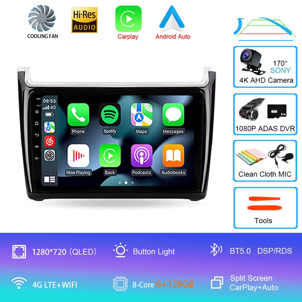 Android 14 For Volkswagen POLO 5 2008 - 2020 Car Radio Multimedia Video Player Navigation Stereo GPS No 2din 2 Din Dvd