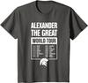 Ancient Greece History Alexander The Great World Tour TShirt 100 Cotton ONeck Short Sleeve Casual Mens Tshirt Size S3XL