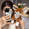 Kawaii Imaginative Play Animal Fox Plush Doll Large Size Eared Basset Dog And Fennec Fox Plush Doll Home Decor Birthday Celebration Perfect Gift
