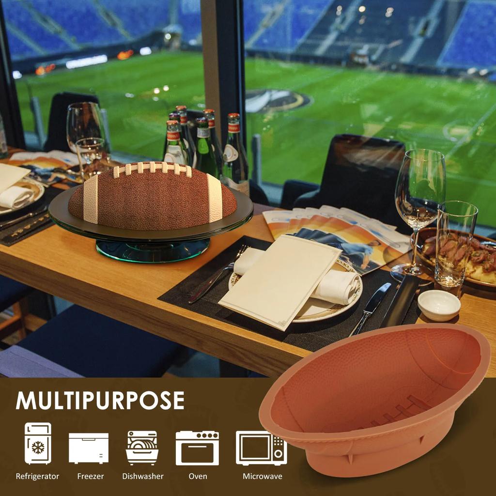 Cake Mold Football Cake Pan Non-stick Cake Mold Cake Mold Silicone Baking Pans For Wedding Birthday Party DIY Baking Tool