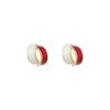 Korea Dongdaemun Dripping Oil C-shaped Stud Earrings Women's Simple Cold Wind Earrings 925 Silver Needle Ears