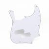 1 Stück Gitarre Jazz Bass Schlagbrett 3-lagig 10-Loch Gitarrenteile Für FD Top Jazz Bass Mit PB Tonabnehmerloch und 10 Stück Silberne Schraube