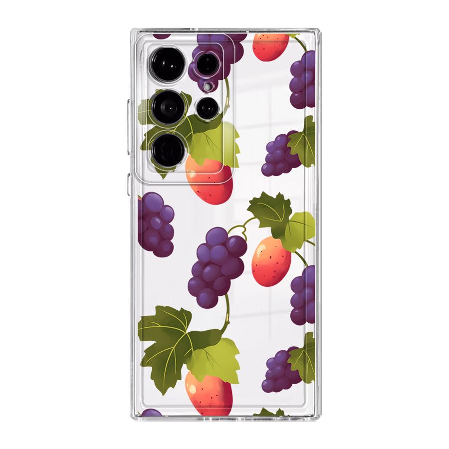 Case for Samsung Galaxy S26 S23 Ultra S25 Edge S21 S24 S22 FE S20 Plus Note 20 Ultra 10 Phone Cover Simple Fruits