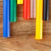 100PCS 6*190mmDisposable Plastic Straws Colorful Party Event Drinking Straws Flexible Large Straight Tube Straw Bar Accessories
