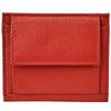 Small Women' Wallet Wings Made of Natural Leather Red