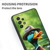 Cartoon Anime Duck Pattern For Samsung A73 A72 A71 A55 A54 A53 A52 A51 A13 A22 A16 A15 A12 A14 A26 A07 5G Black Phone Case