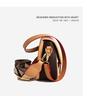 Women's Vintage Color Block Saddle Crossbody Bag - Large Capacity, Single Shoulder, Commuter Style 2025