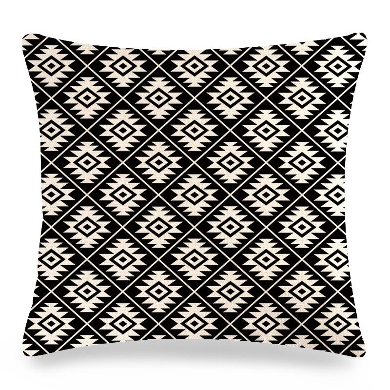 Smooth Geometric Abstraction Digital Printing Short Plush Pillow Covers For Car Sofa Office Cushion Cover Home Goods 60X60Cm
