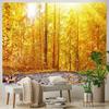Autumn Forest Fallen Leaves Scenery Fashionable Home Decoration Tapestry Living Room Bedroom Tapestry