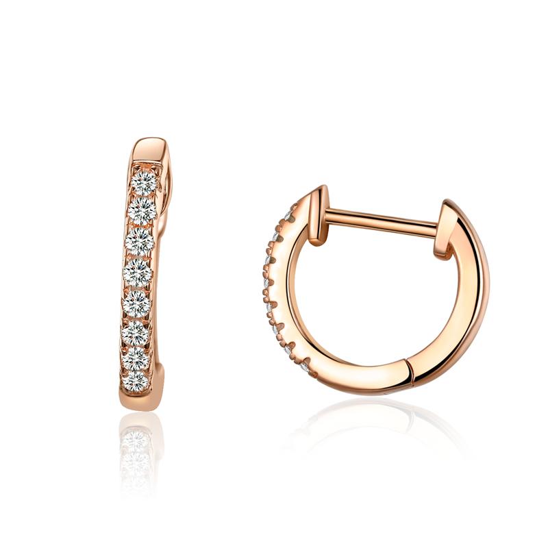 WOSTU Hot Sale 925 Sterling Silver Gold Color Small Circle Hoop Earrings For Women Birthday Simple Noble Jewelry Gift CQE498
