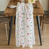 Semi-Transparent Tulle Table Runner Boho Floral Tablecloth Embroidery Daisy Table Runner  Party