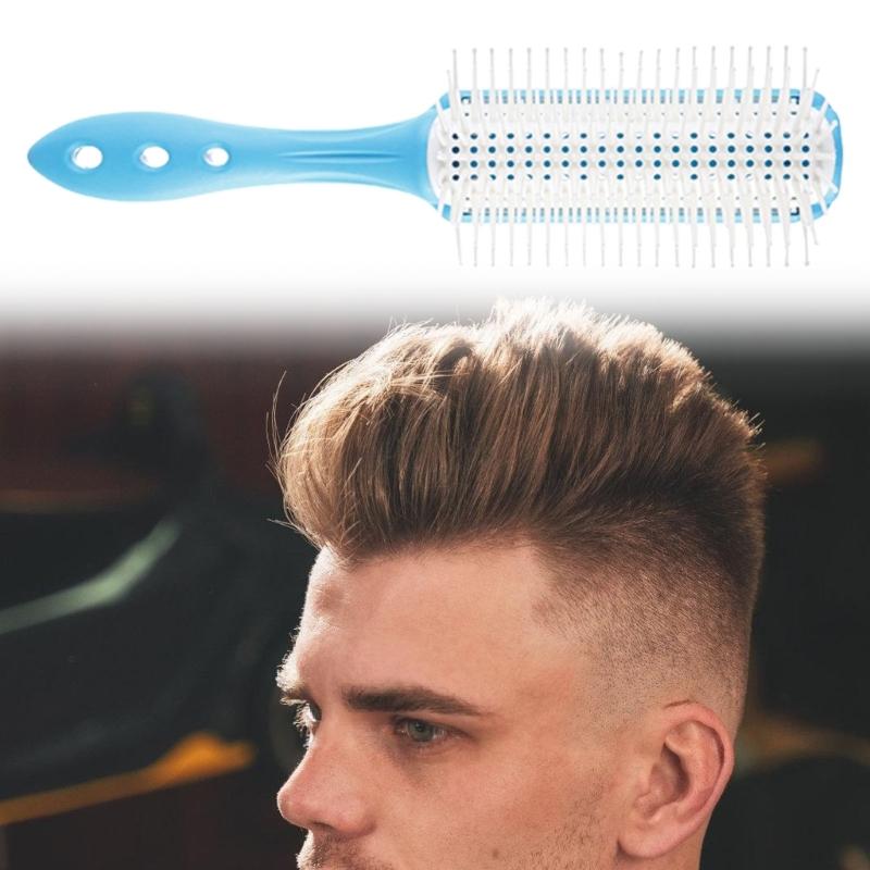 Ergonomic Detangle Hairbrush With Soft Bristles And Hollow Out Designs Hairdressing Tool Styling Comb For Oild Head