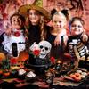 29 Stück Halloween Kuchenaufsätze - Geist, Schädel, Fledermaus & Schwarze Rose Dekorationen für Partys & Geburtstage
