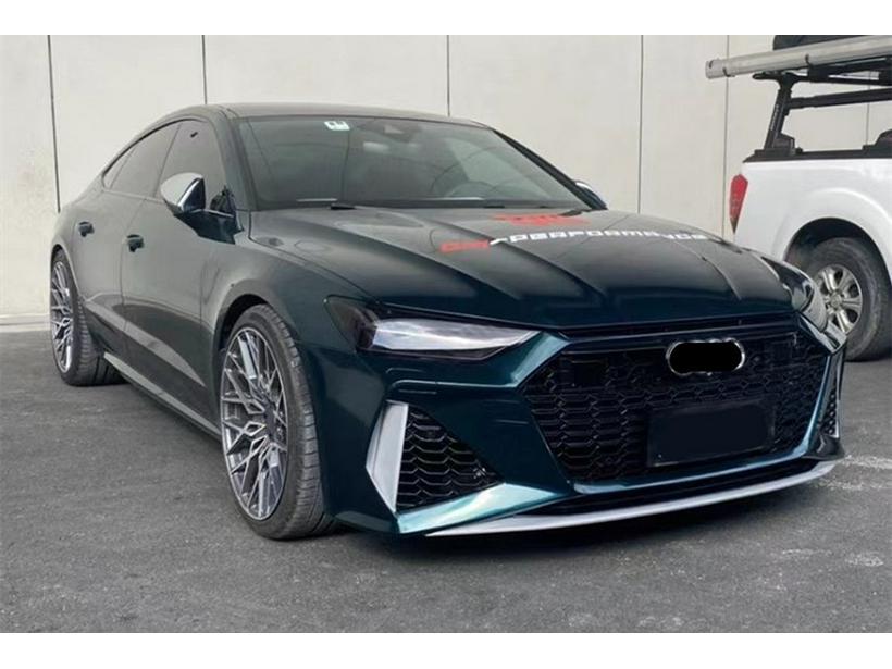 Compatible RS7 Body Kit for A7 A7L: Front/Rear Bumpers, Rear Lip, Tailpipes (Years 19-22)