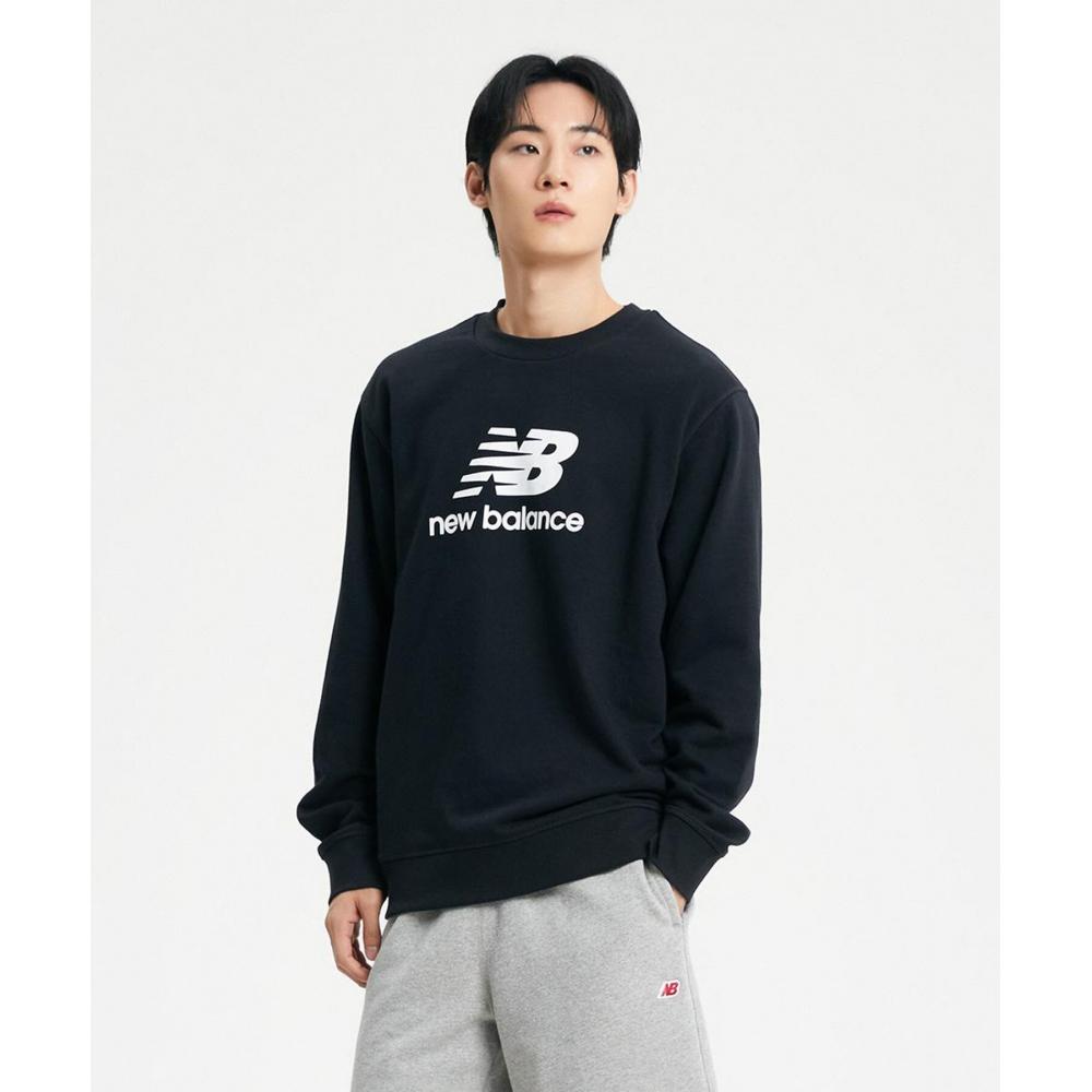 

NEW BALANCE NBNCD4S021 МУЖСКАЯ толстовка из французской махровой ткани с логотипом ESS (ЧЕРНЫЙ)