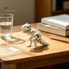 Detaillierte Skelett-Skulptur 3D-gedruckt Carnotaurus Dinosaurier Ornament, Gelenkmodell für Enthusiasten Geschenk Heim-/Büro Schreibtisch Dekoration, Drache