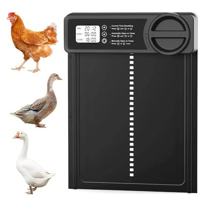 Temporizador inteligente para porta de galinheiro automático, abridor de porta elétrico com temporizador de liga de alumínio, ferramenta de gerenciamento de automação de fazenda