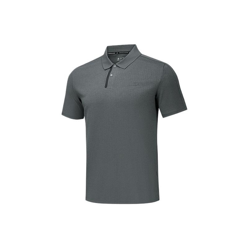 Мужская однотонная футболка-поло свитшот Skechers tops P326M027-013P S