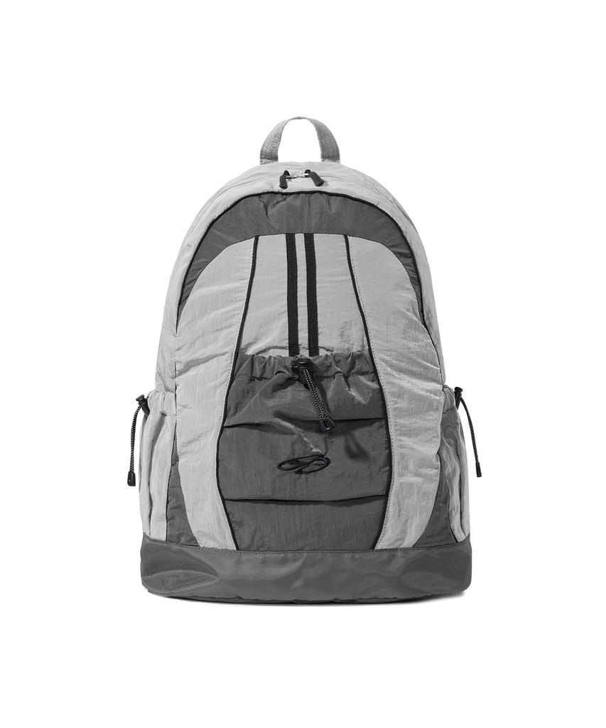 1993Studio Symbol Logo Nylon Track Backpack_Light Gray