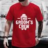 The Groom's Crew Y2k Tops Single Farewell Bachelor Stag Party Streetwear Team Groom Squad Best Man T Shirt Friends Wedding Tees