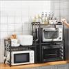 Expandable Microwave Oven Rack Multi Layer Adjustable Shelf Heavy Duty Kitchen Storage Stand for Appliances